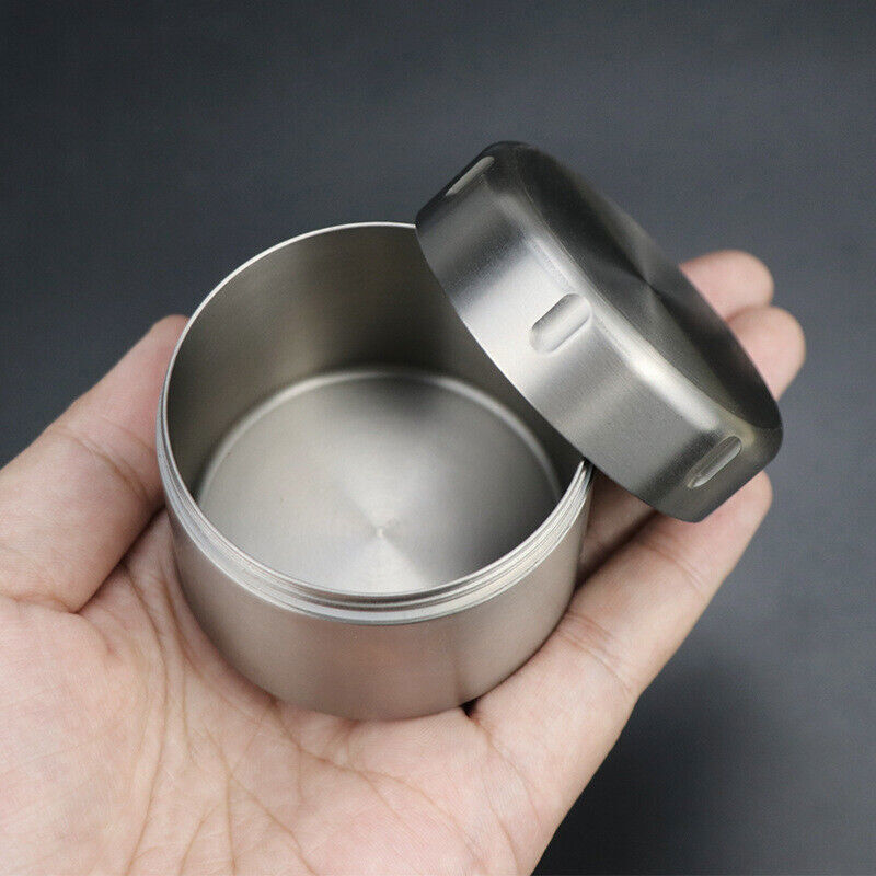 Titanium Pill Holder Case Container Jewelry Organizer Waterproof Tea Storage Box