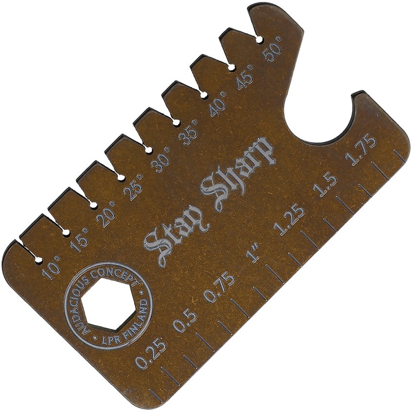 AuCon Bronze Titanium Keep Calm Dog Tag 2.0 Knife Anglefinder Multi-Tool N001B