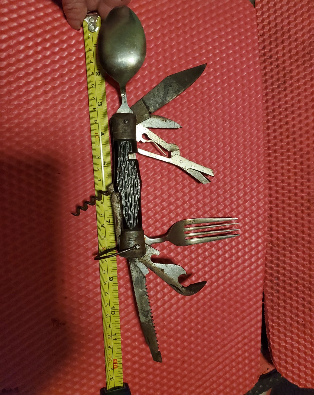Vintage Camping Survival/ HOBO/BSA, Multi Tool, Japan Stainless Steel, 11 Tool