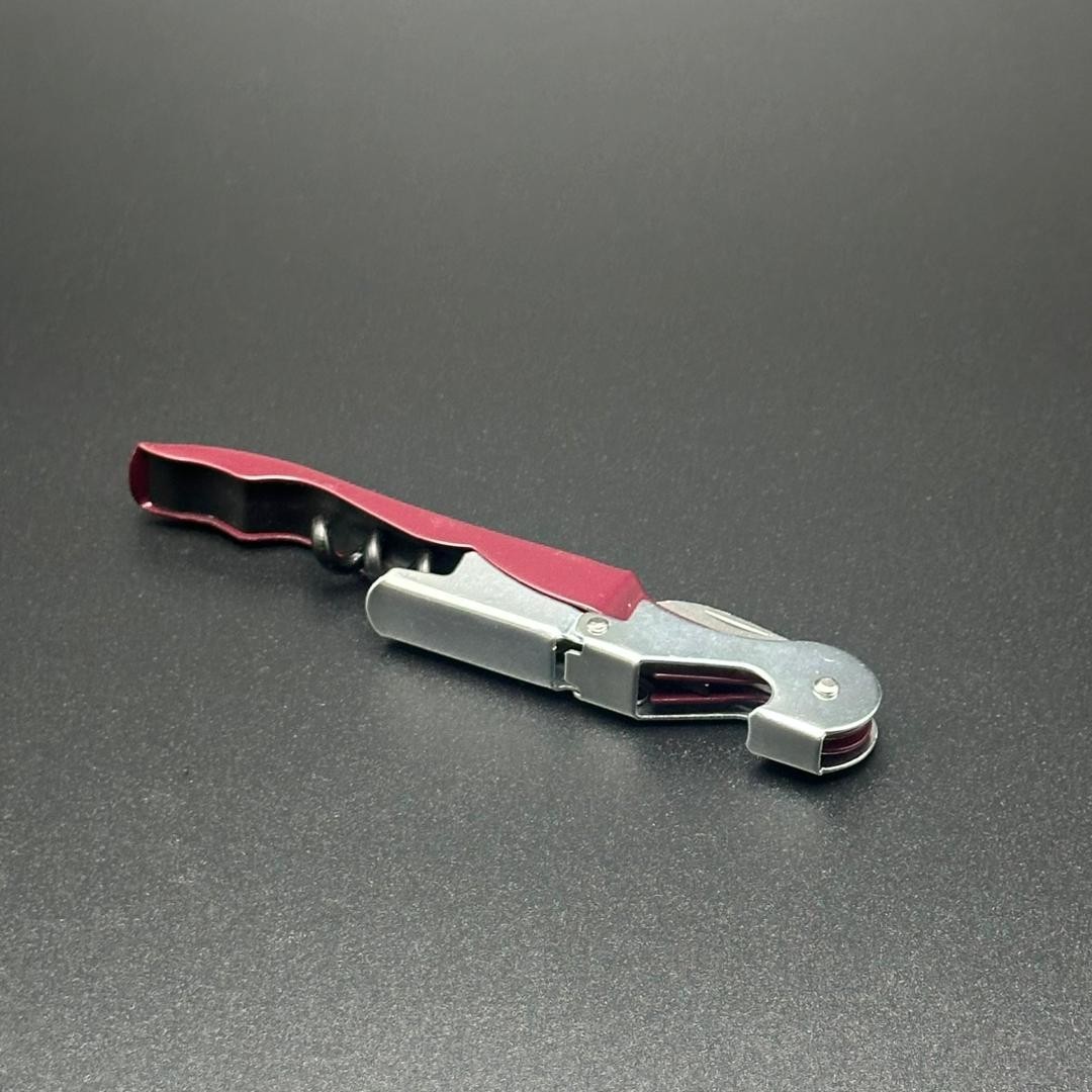 Multi Functional Mini Bottle Opener Portable Tools Steel Red Color