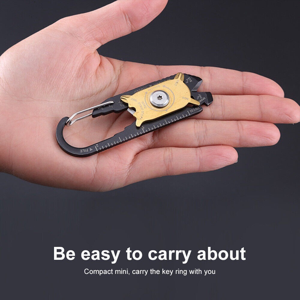 20 in1 Pocket Portable Gadget Mini Useful Utility Multi Tool Keychain EDC