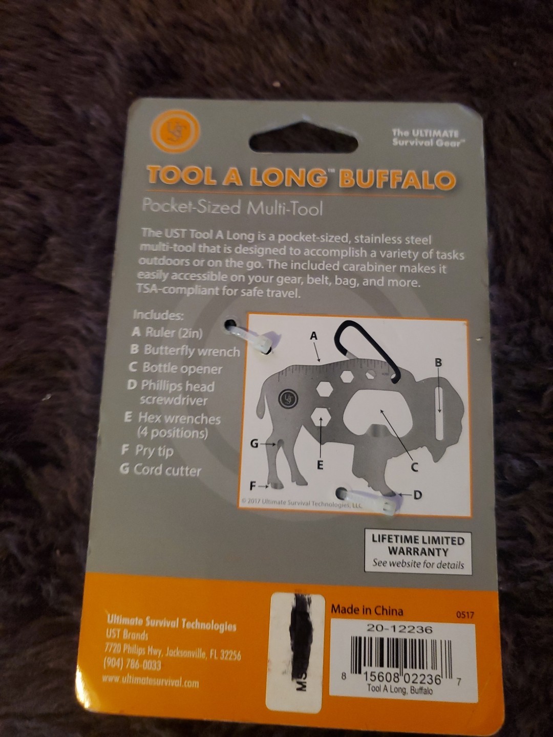 ust Stainless Steel Tool A Long Multi-Tool, Buffalo, One Size (20-12236)