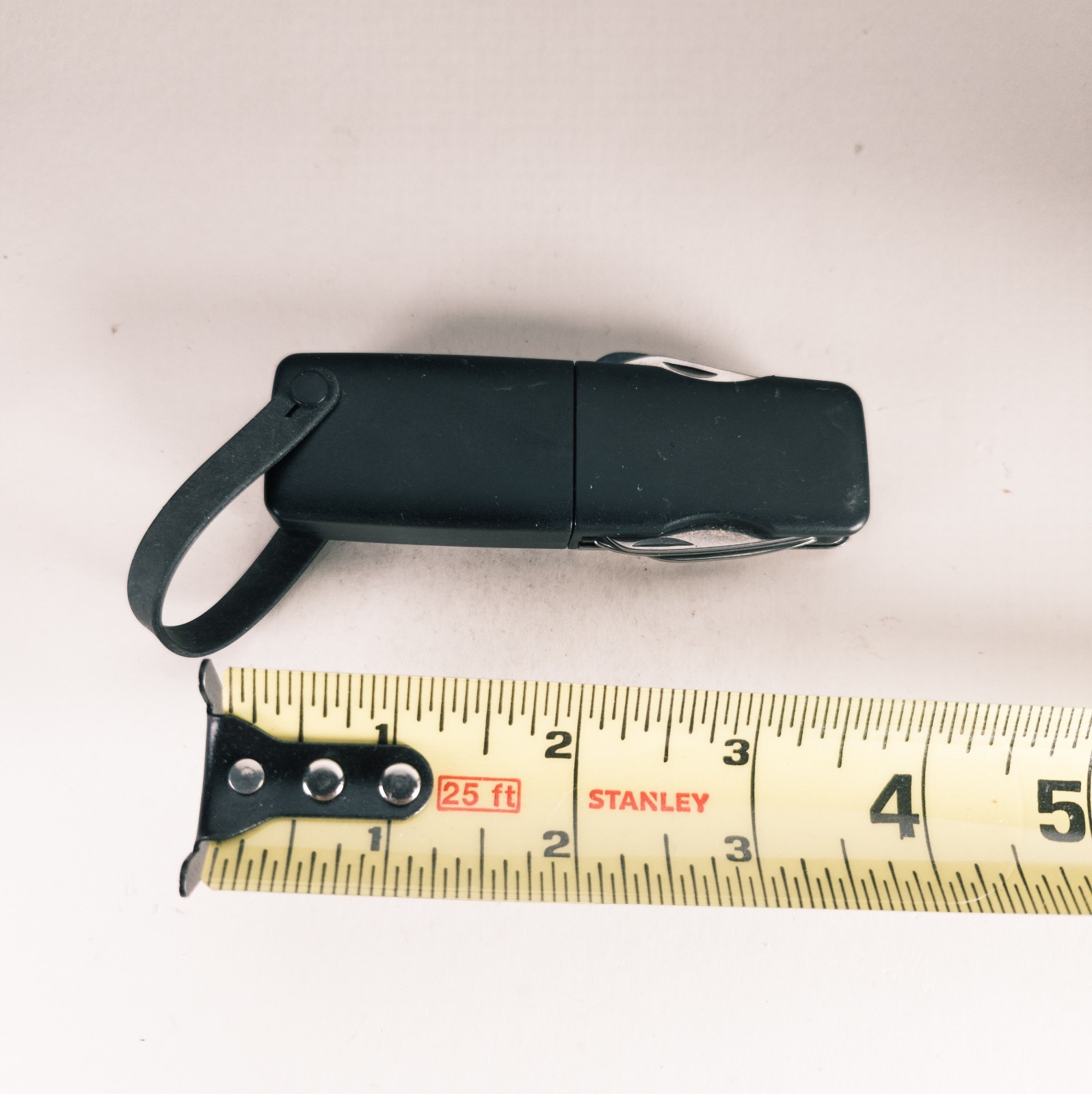 USAA Multitool Pocket Knife Black and Silver With Bit Driver Bottle Opener