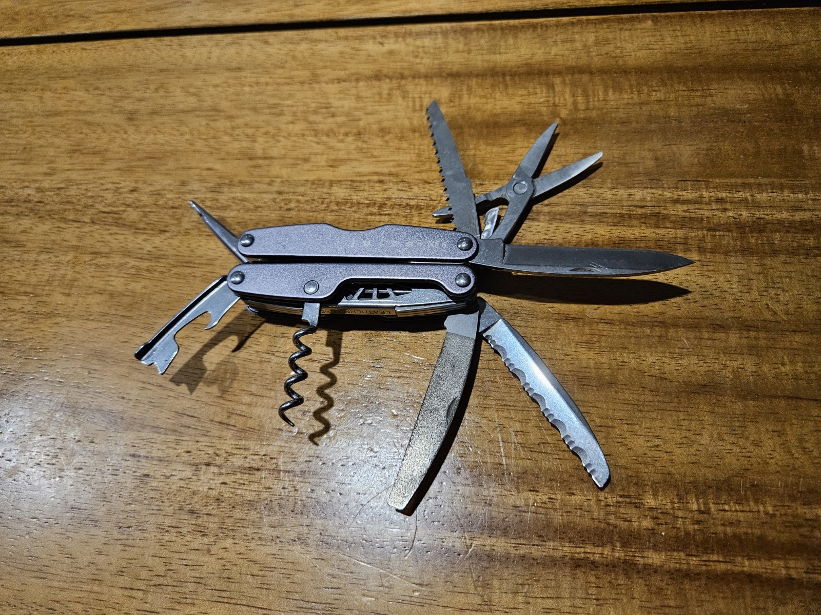 Gray Leatherman Juice Xe6 With Initials On Handle
