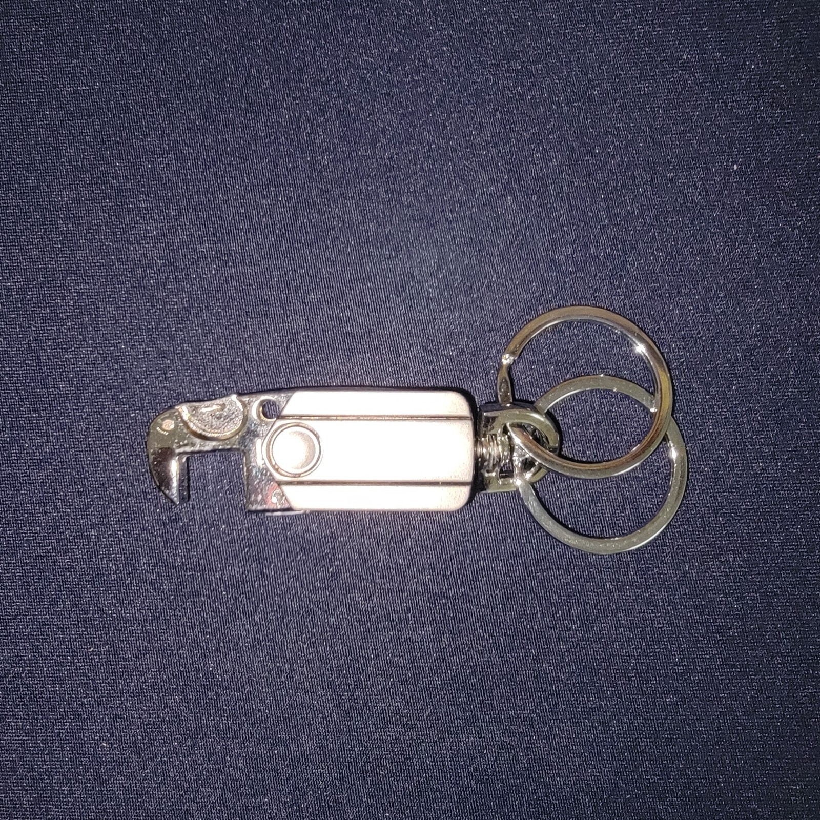 Carabiner Key Chain Bottle Opener Silver Gray