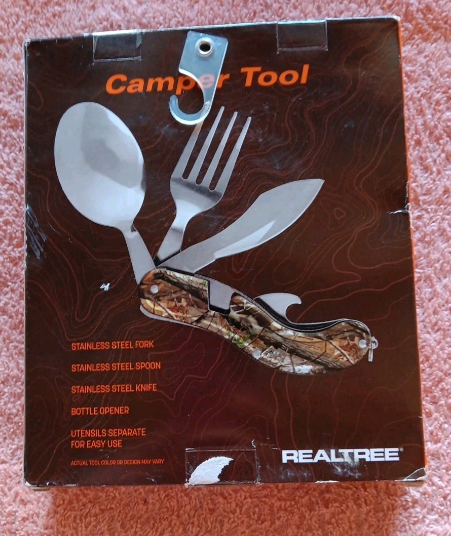 Camper Tool Realtree Eating Utensils Fork Knife Spoon (M16)