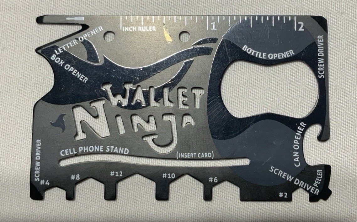 18-in-1 Wallet Ninja Multi-Tool Card Pocket Size