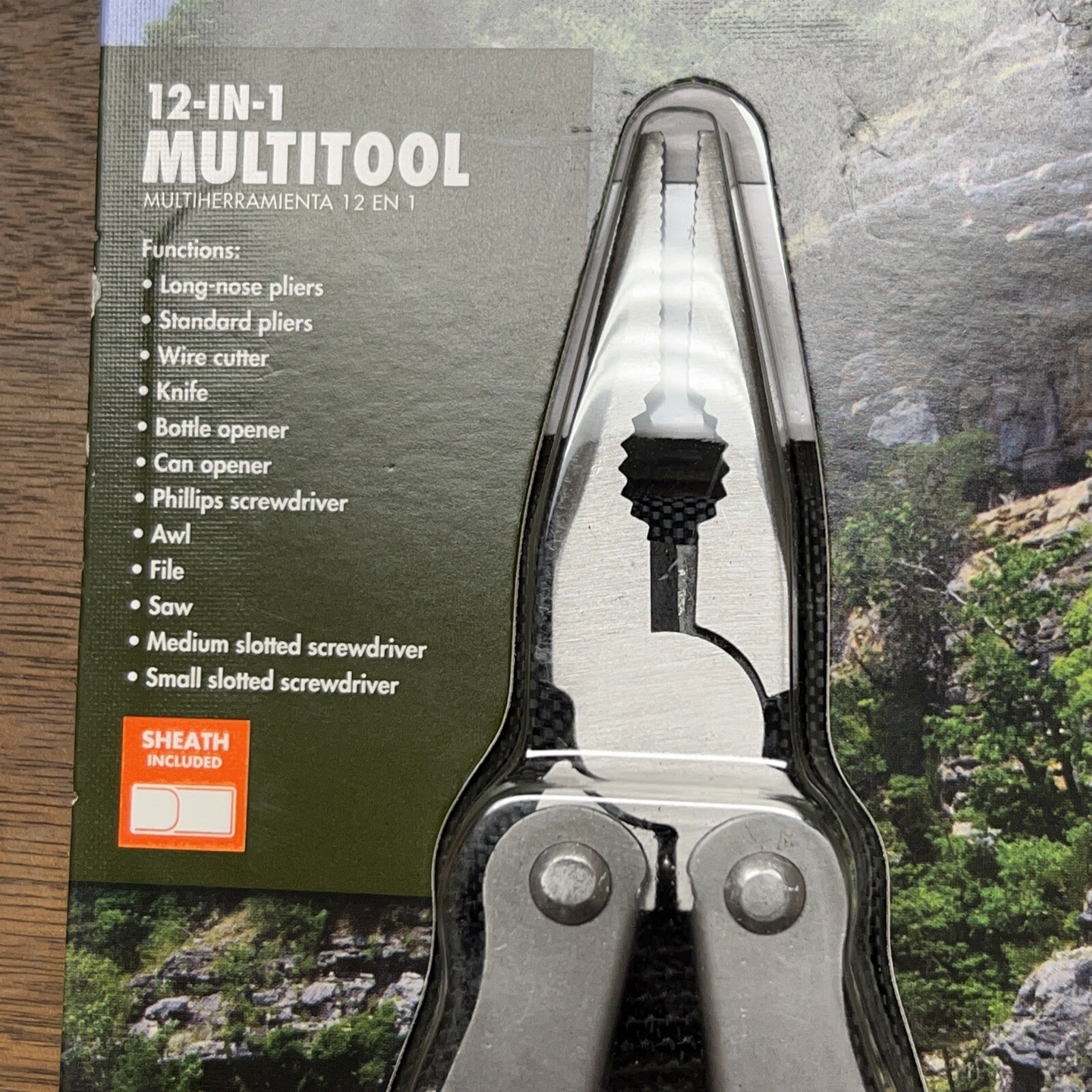 Ozark Trail 12-In-1 Multi-Tool w/Sheath Hiking Outdoors Pocket Knife Camping