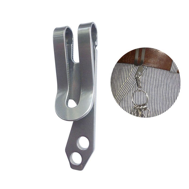 Keychain Stainless Steel-Square Shape Silver Outdoor EDC Multitool Bottle Opener