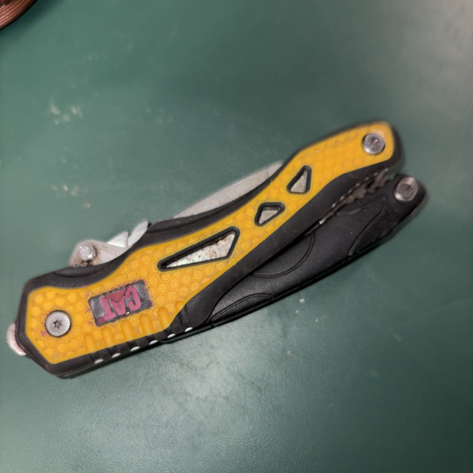 CAT 10-in-1 Heavy Duty Multi Tool! Saw Blade Pliers Cutter File Knife NEW SEALED