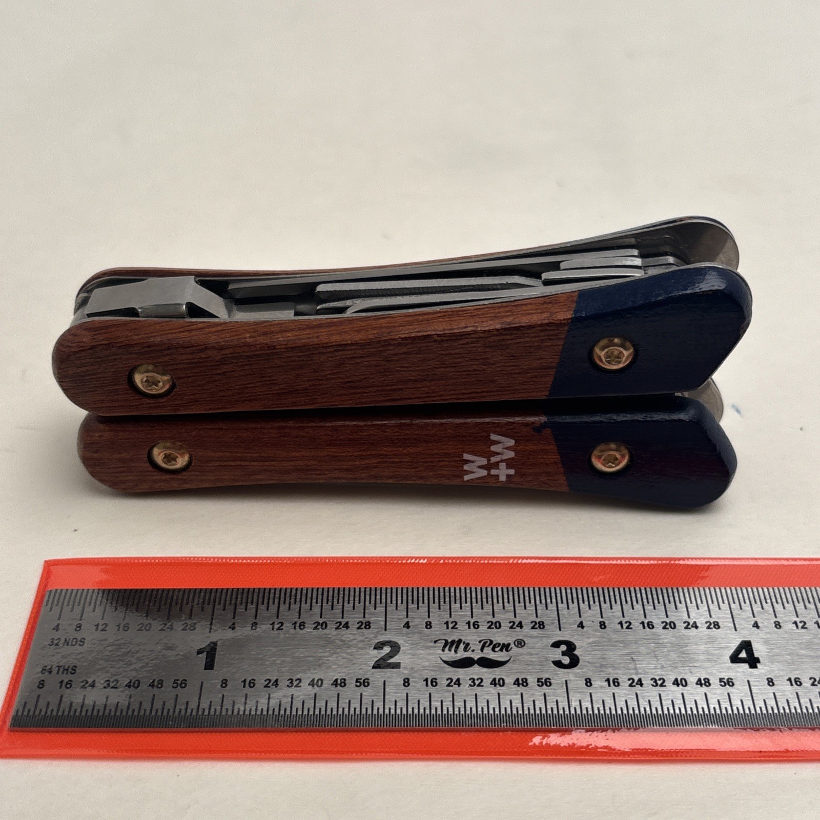 Wild + Wolf Wilderness Survival Tool Wood Scales Multi-tool Tactical Hunt Camp