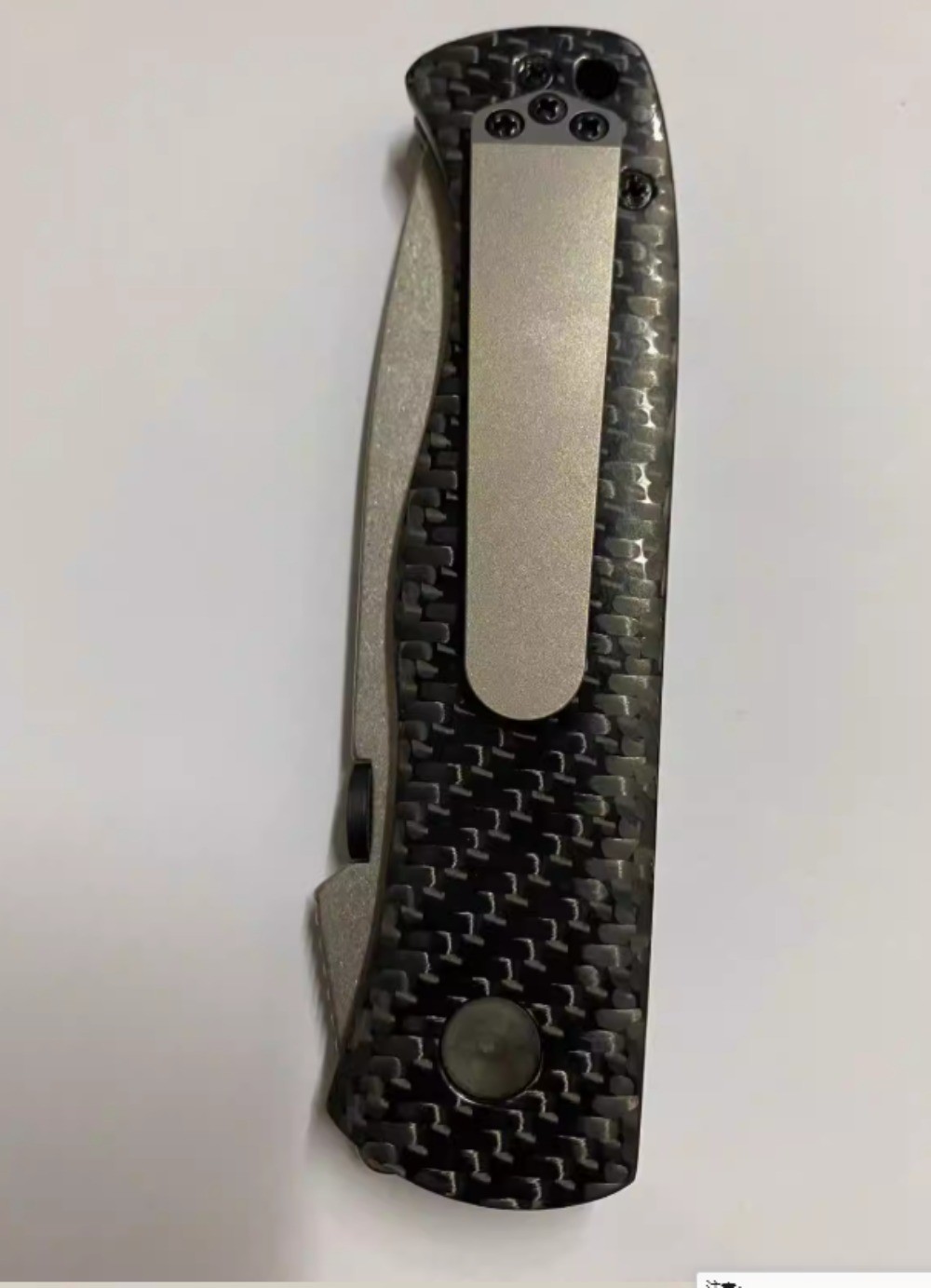 Octopus Stone Washing 3-Hole TC4 Pocket Clip for Benchmade / Spyderco / Emerson