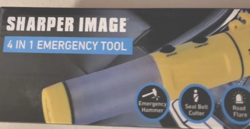 Sharper Image SI-AA1 Auto 4 in 1 Emergency Tool – NEW