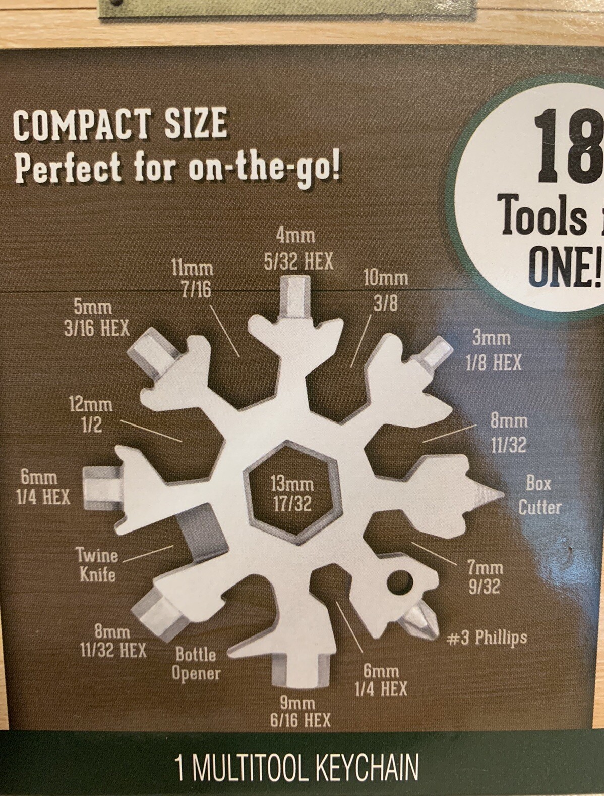 Key Chain Pocket Multi-Tool 18 Tools in One! Compact Size