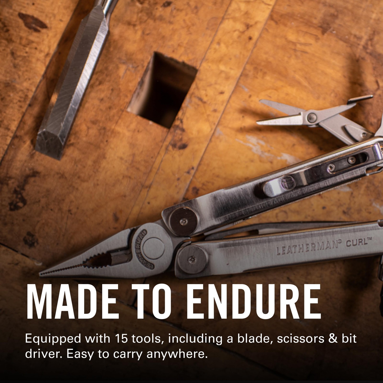 LEATHERMAN Curl Multitool Stainless Steel Everyday Carry EDC