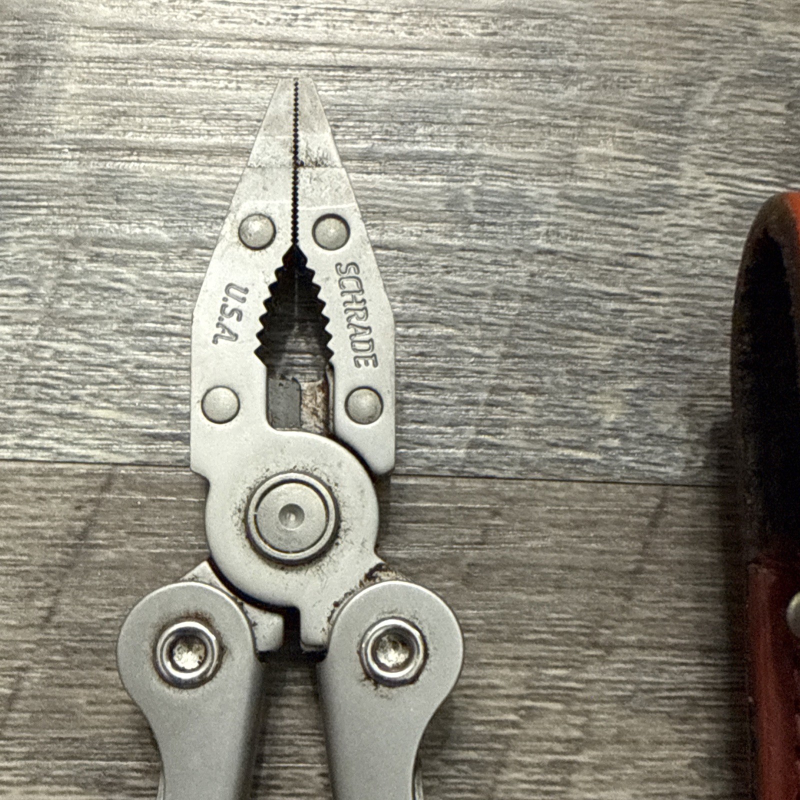 Schrade Tough-Tool Multi-Tool Pliers Knife with Leather Sheath! Made In USA