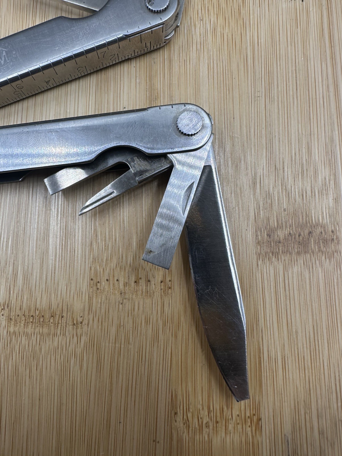 Vintage Leatherman PST Silver Multitool with Marlboro County Store Branding USED