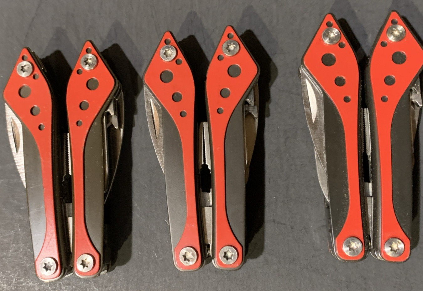 CABELA’S Multi Tool Stainless Red Lot Of 3 NEW