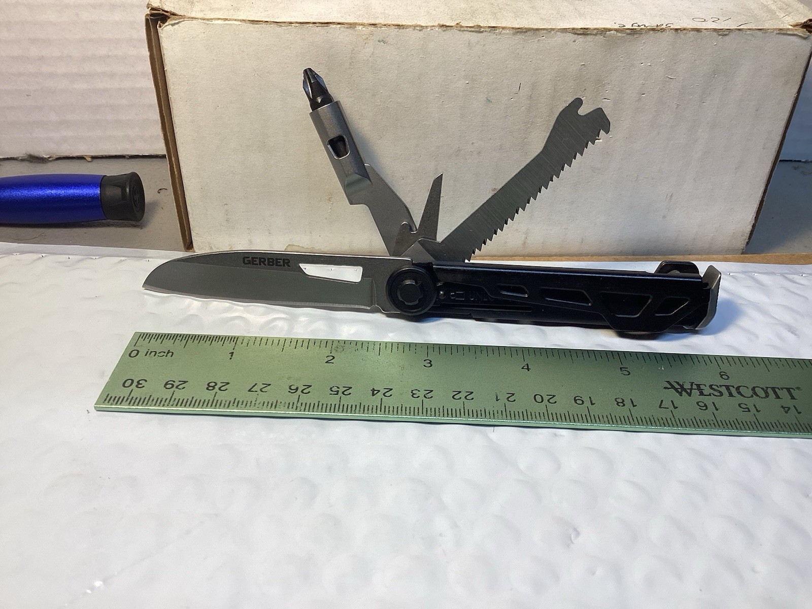 Gerber Armbar Trade Onyx Black Multi-Tool, Knife, Bit Driver, Saw.. 007-02
