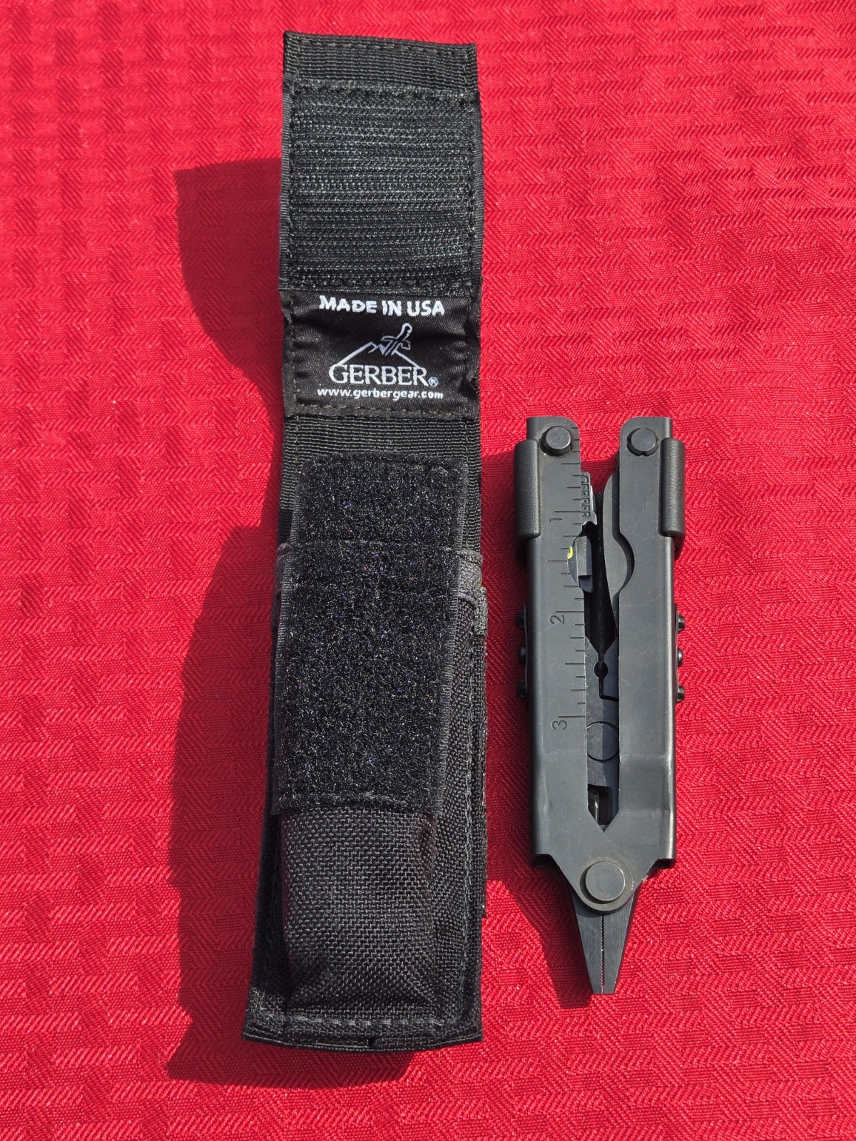 GERBER DET Needle Nose Multi-Plier MP600 Black w/RemGrit Explosive Punch Crimper