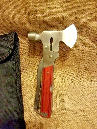 Multi function Outdoor Camping Emergency Survival Tools Axe Hatchet Hammer Plier