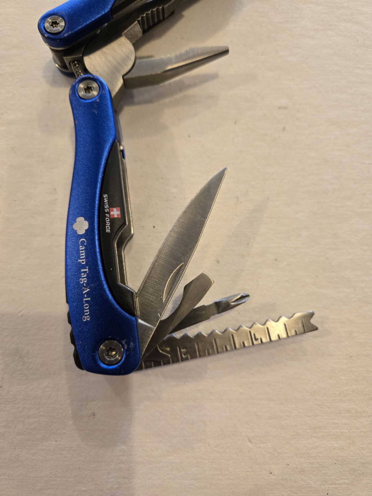 Swiss Force Multi Tool 10 Functions, Blue – (TSA Confiscated)