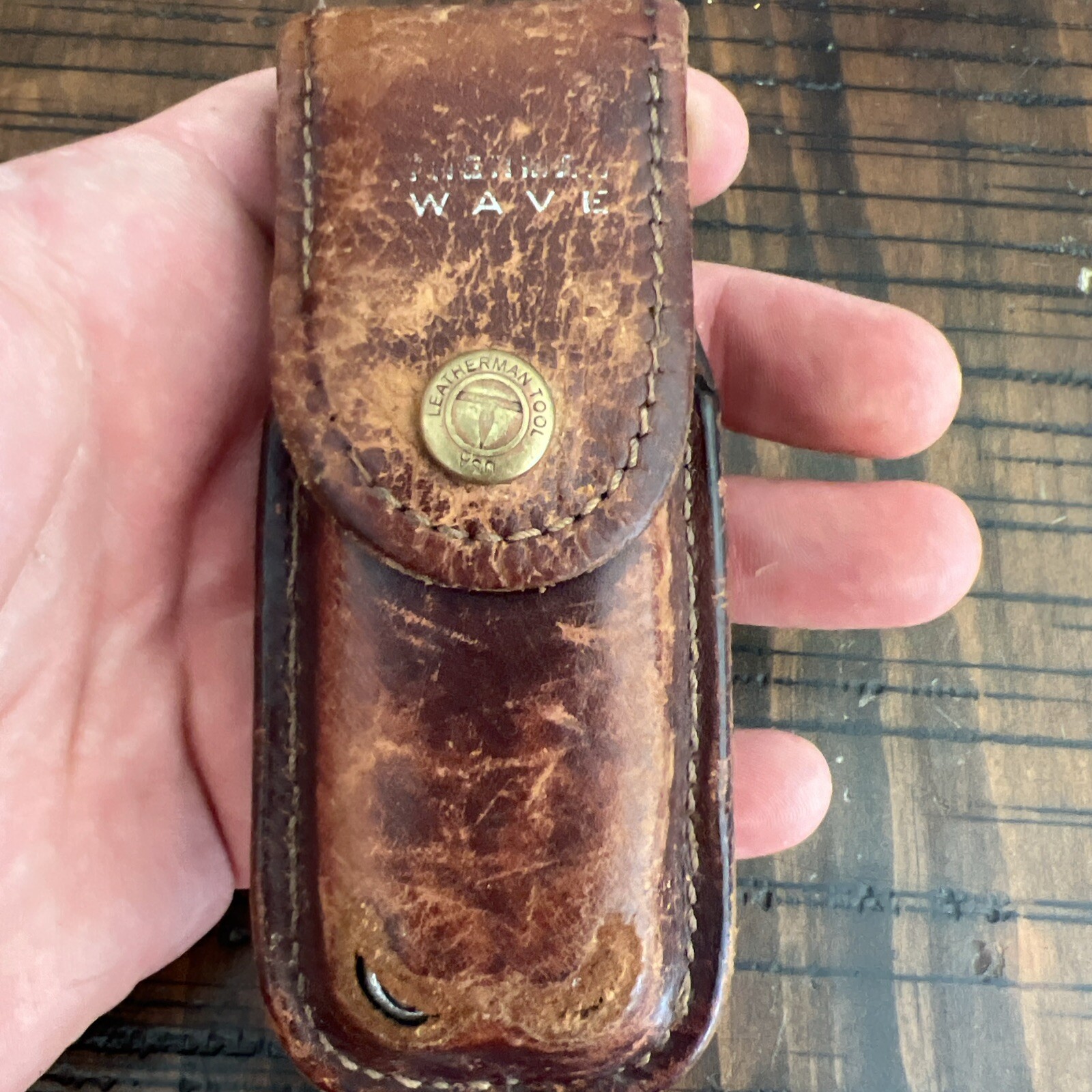 Leatherman Original Wave Leather Sheath Retired Collectable Pat Pend OG Rare New