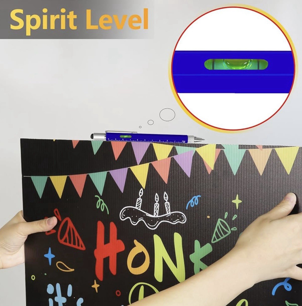 Multi Tool Pen 6 in 1 Gadgets Gift Idea – Level, Stylus, Screw Driver, Ruler