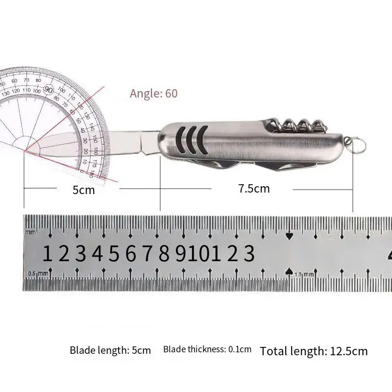 11-in-1 Folding Knife, Portable Pocket Knife, Multifunctional Emergency Tool