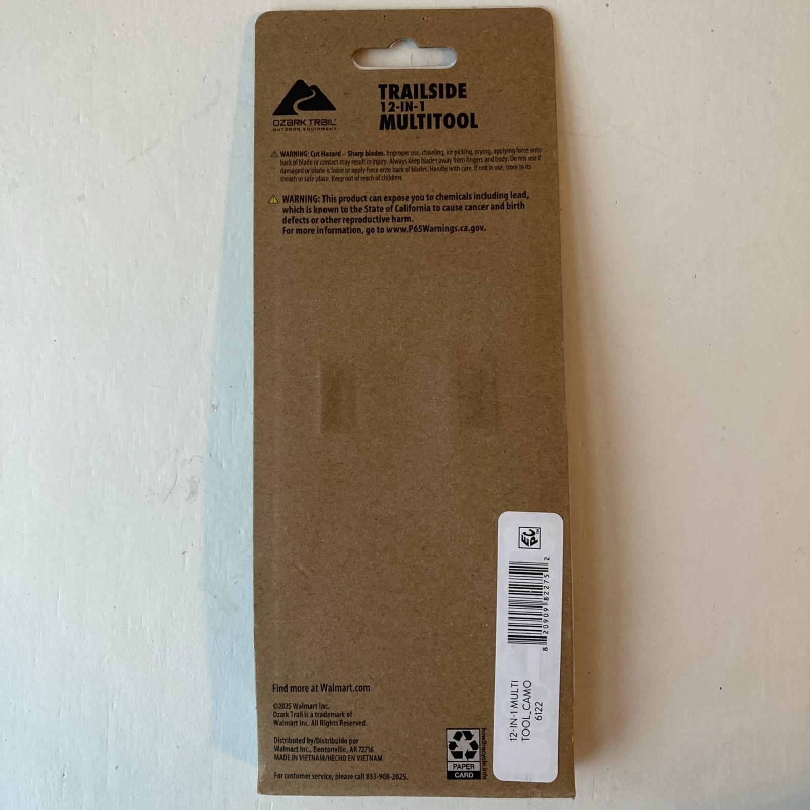 Ozark Trail – Trailside 12-in-1 MultiTool With Case, Camo – NEW!