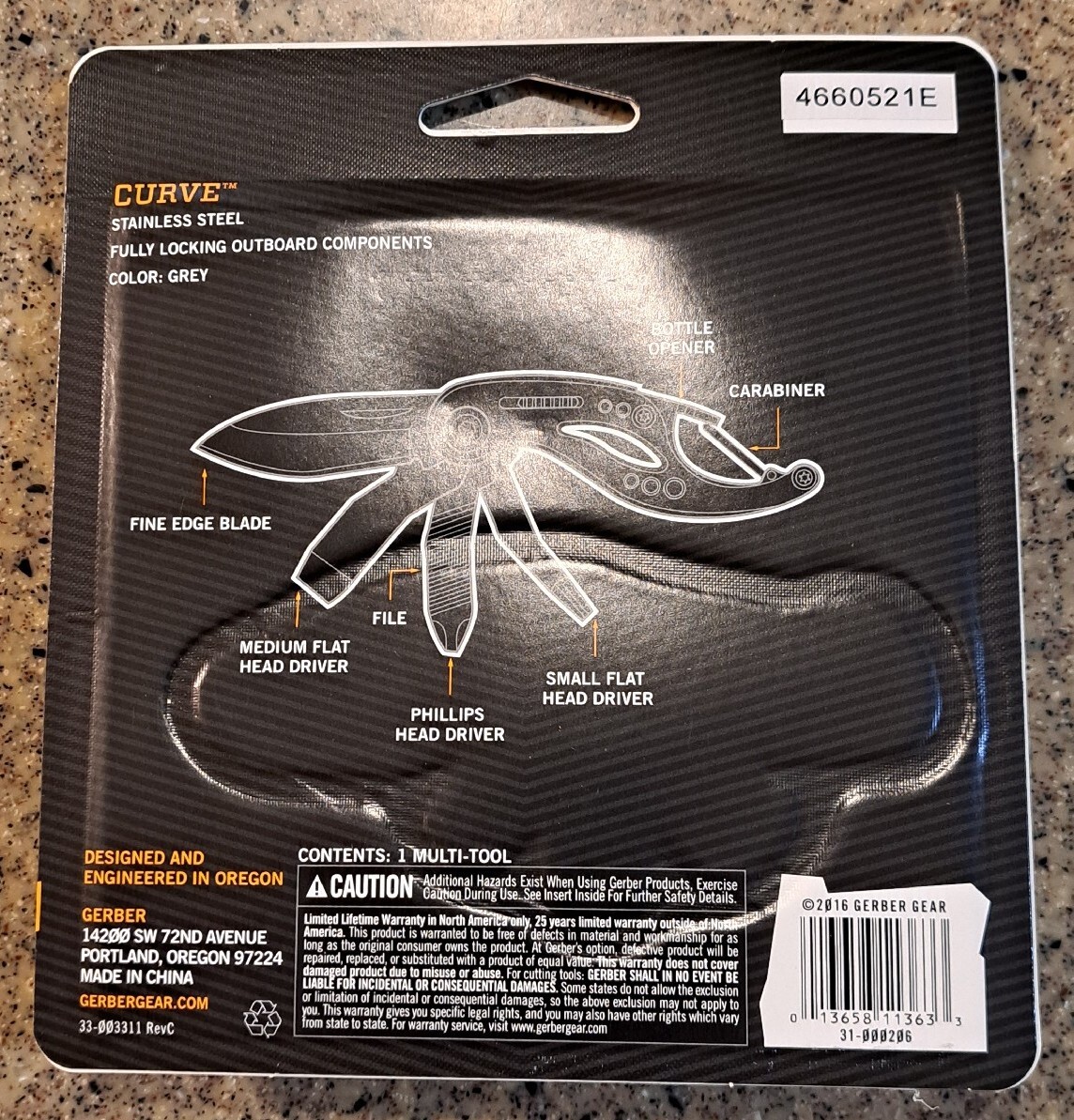 NEW Gerber Gear Curve Multi-Tool Screwdriver and Pocket Knife Set Keychain