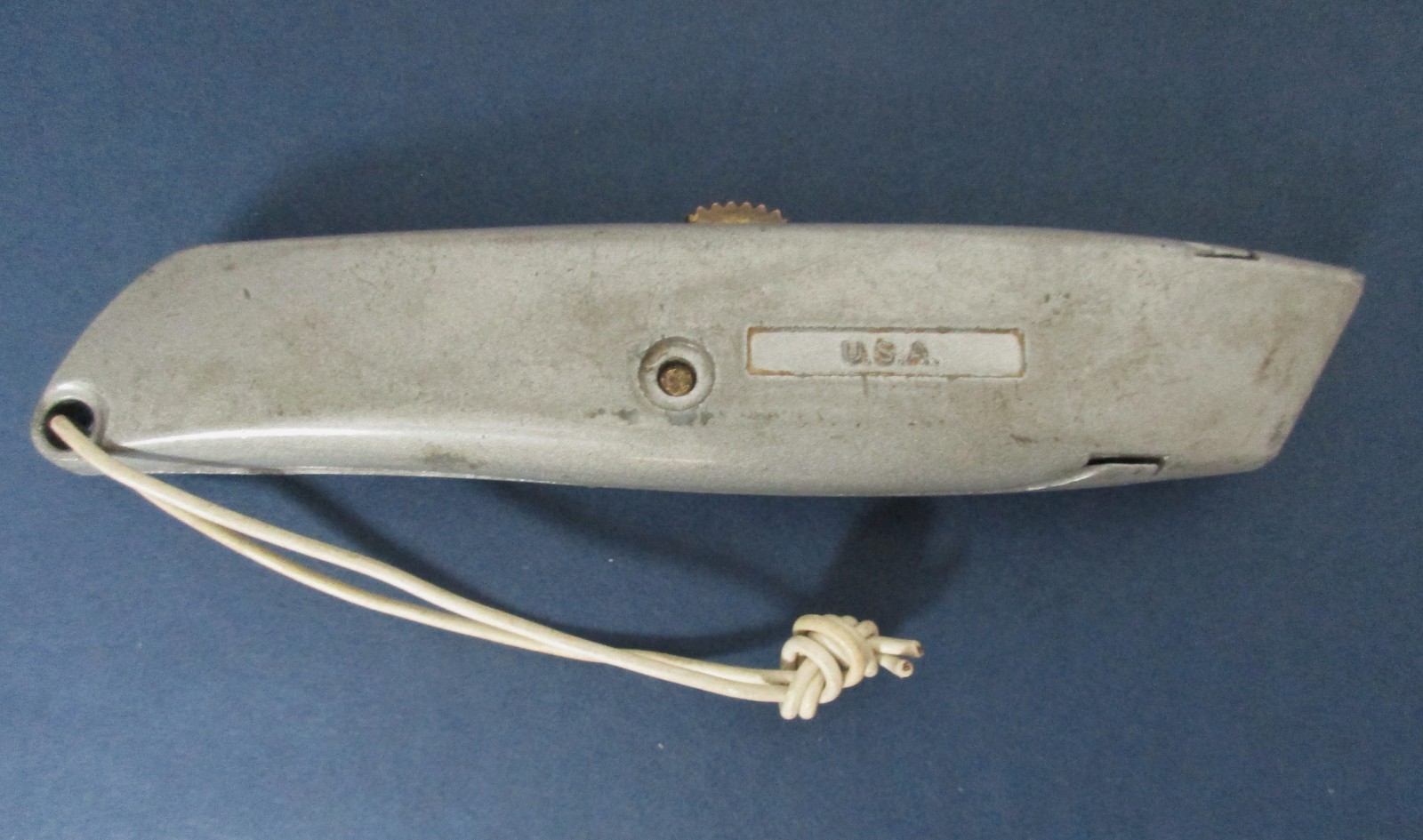 Grandpas Desk Drawer-Multi-Tool-Texas Instr. Solar Calculator-Stanley Box Cutter