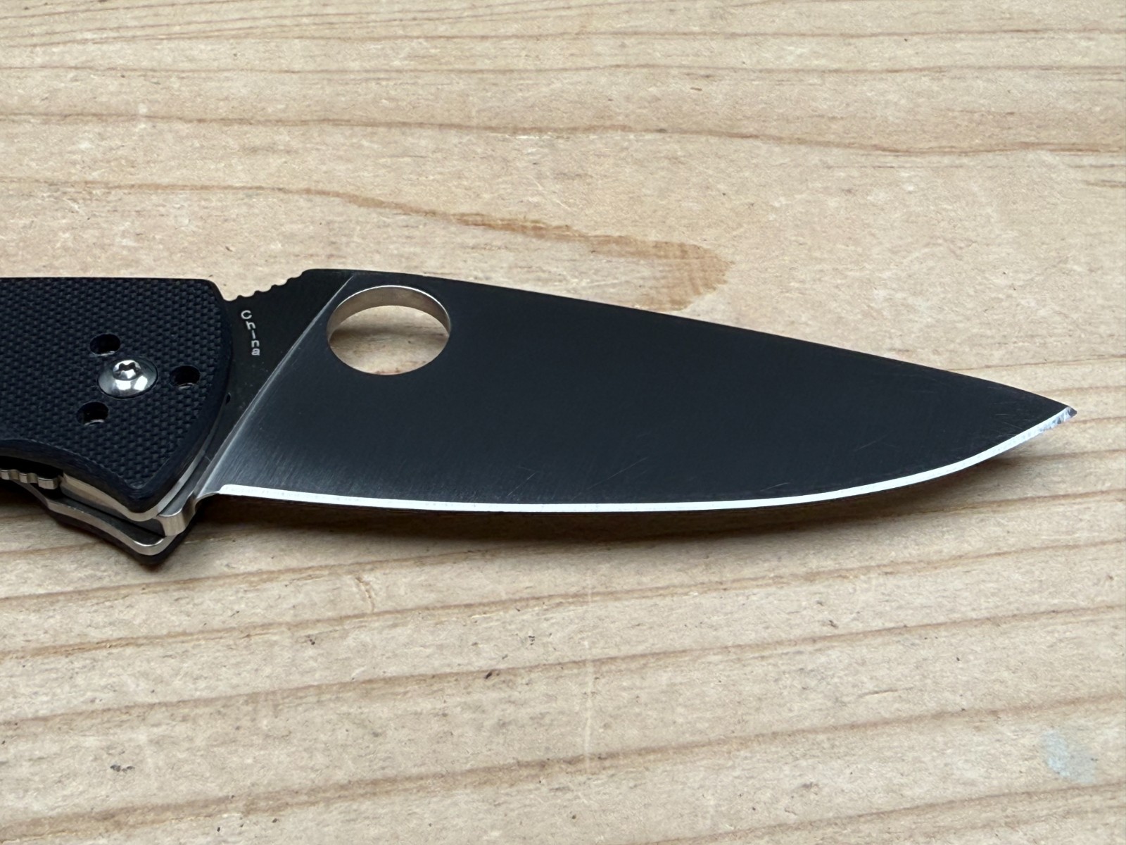 Spyderco Tenacious 8Cr13MoV Straight Edge Black G-10 Blade Folding Pocket Knife