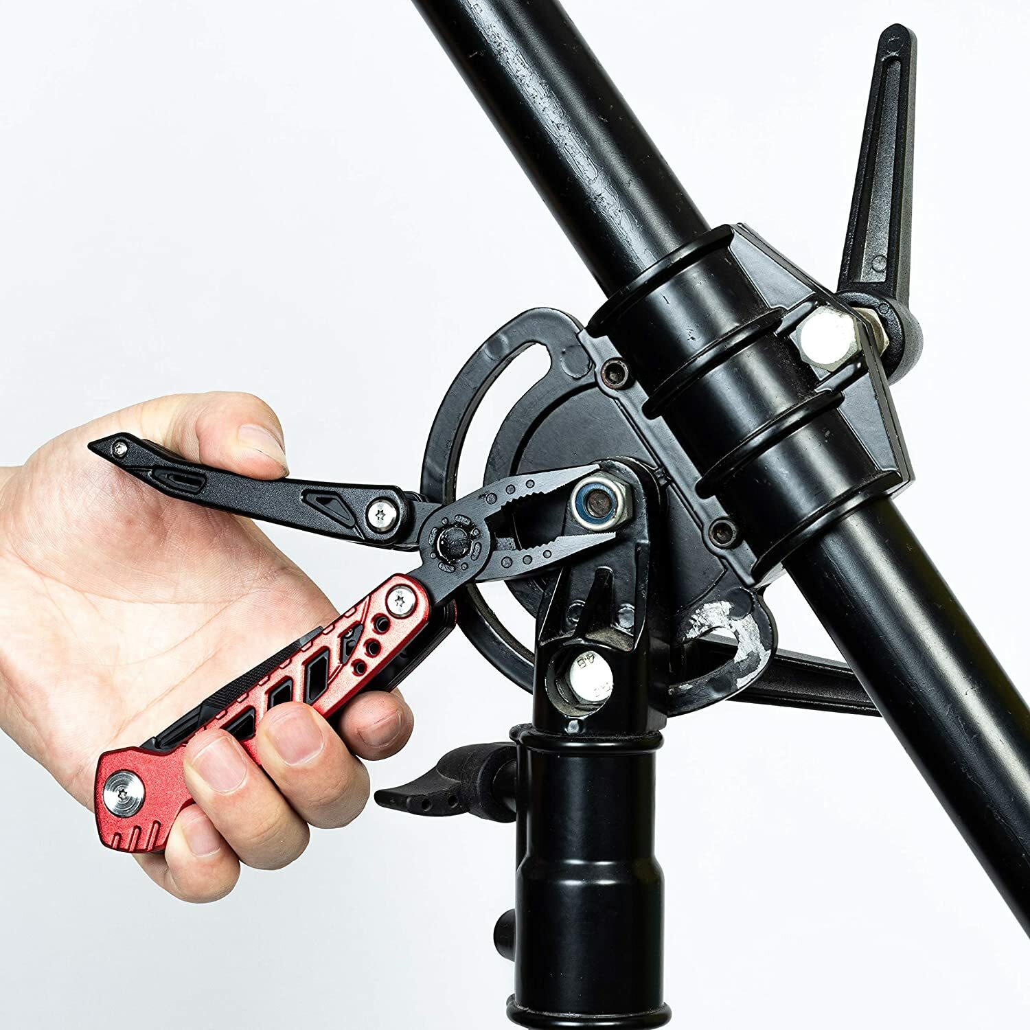 Aluminum Fishing Multitools (Pocket Size, E:11-in-1 Multi Tool – Red&Black)