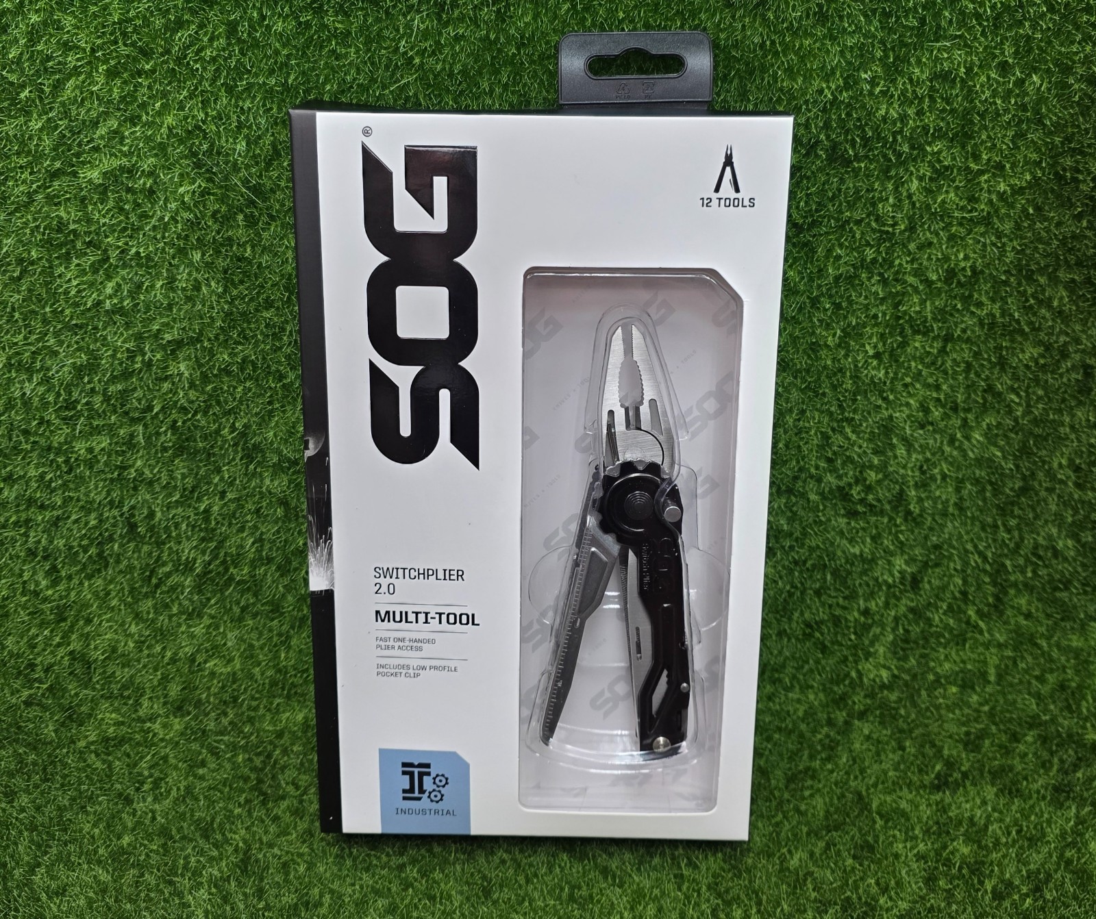 SOG Daily SwitchPlier 2.0, 12-in-1 Multi-Tool w/ One-Hand Deploy – SWP1001-CP
