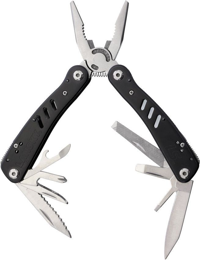 Lansky Multi Tool – Black Stainless Handles + Nylon Belt Sheath – LMT100B