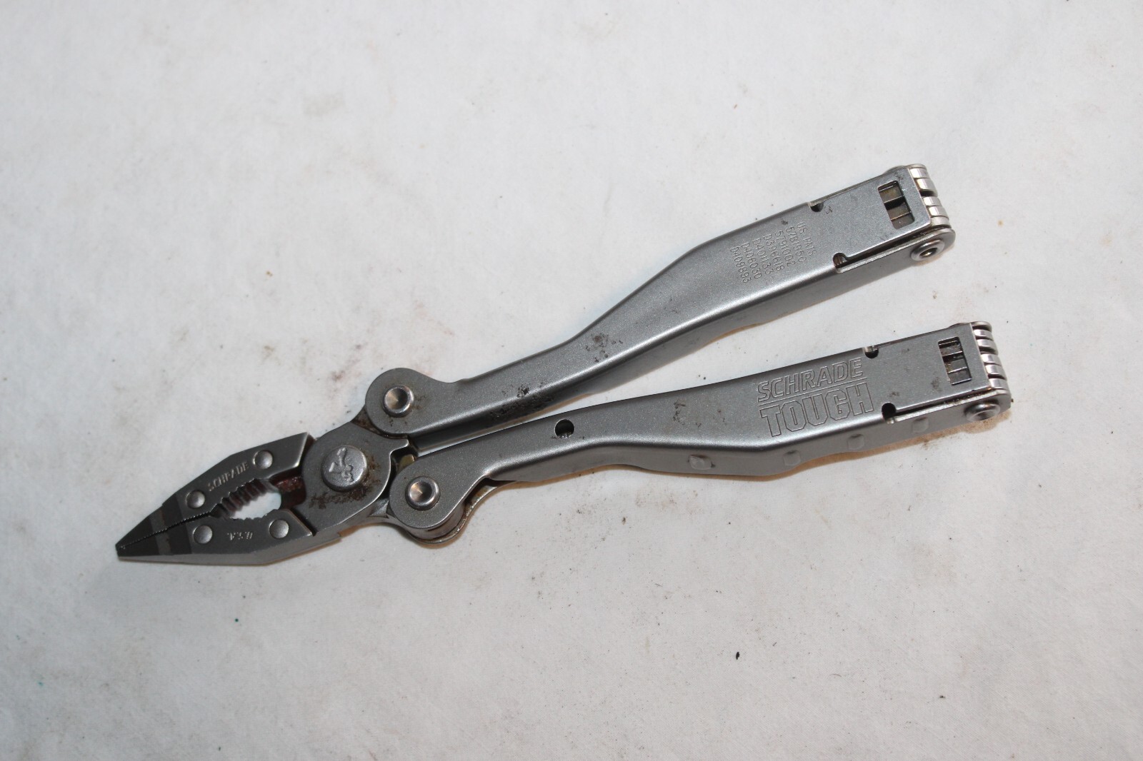 Schrade Tough Multi Tool Pliers 10 In 1 Original USA Knife File Camping Survival