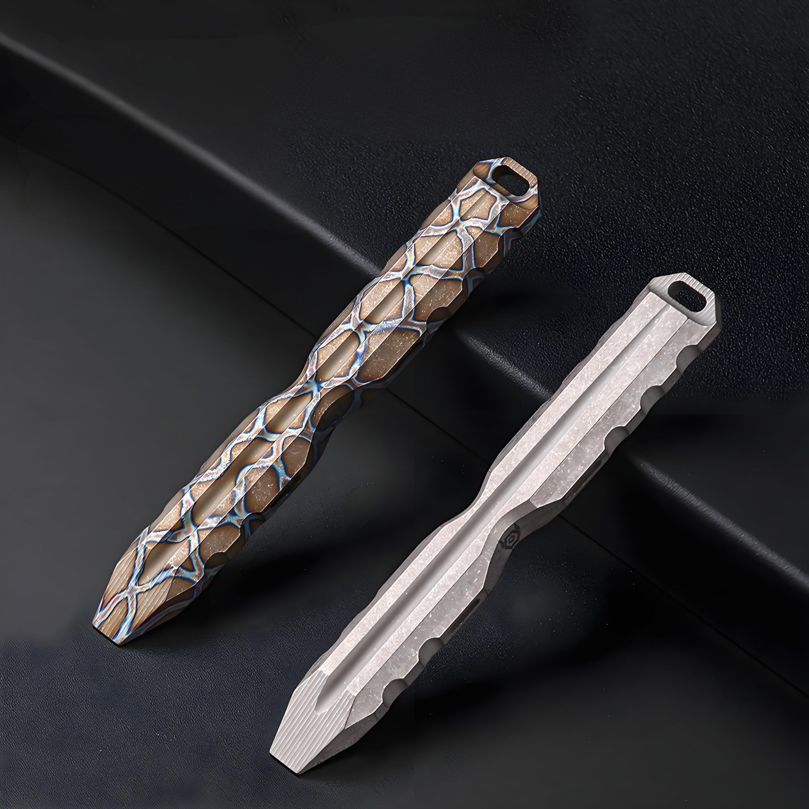Titanium Alloy Pry Bar Multi-Tool Pocket EDC Outdoor Tool Lightweight Waterproof