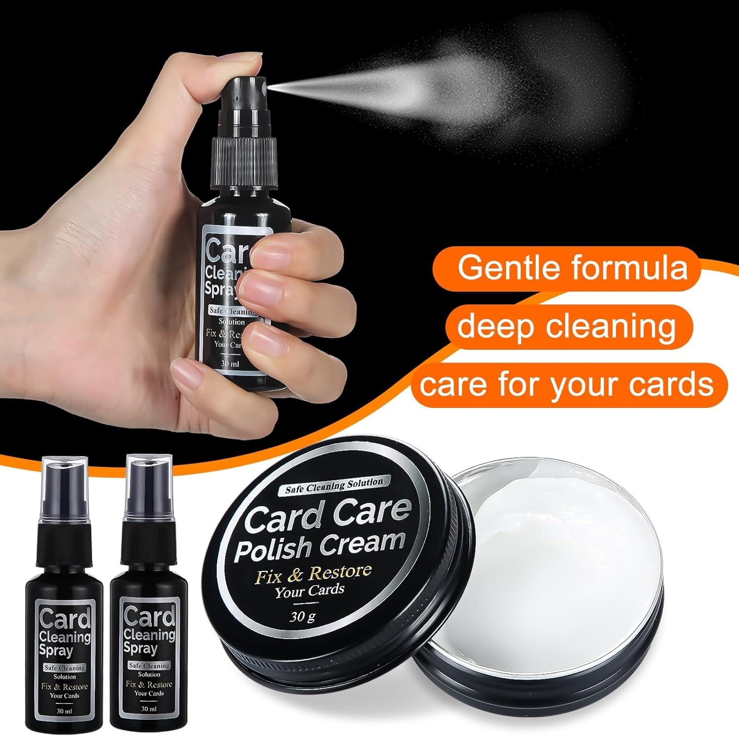 642 Pcs Card Flattening Tool Kit Trading Card Cleaning Care Tool Repair ……