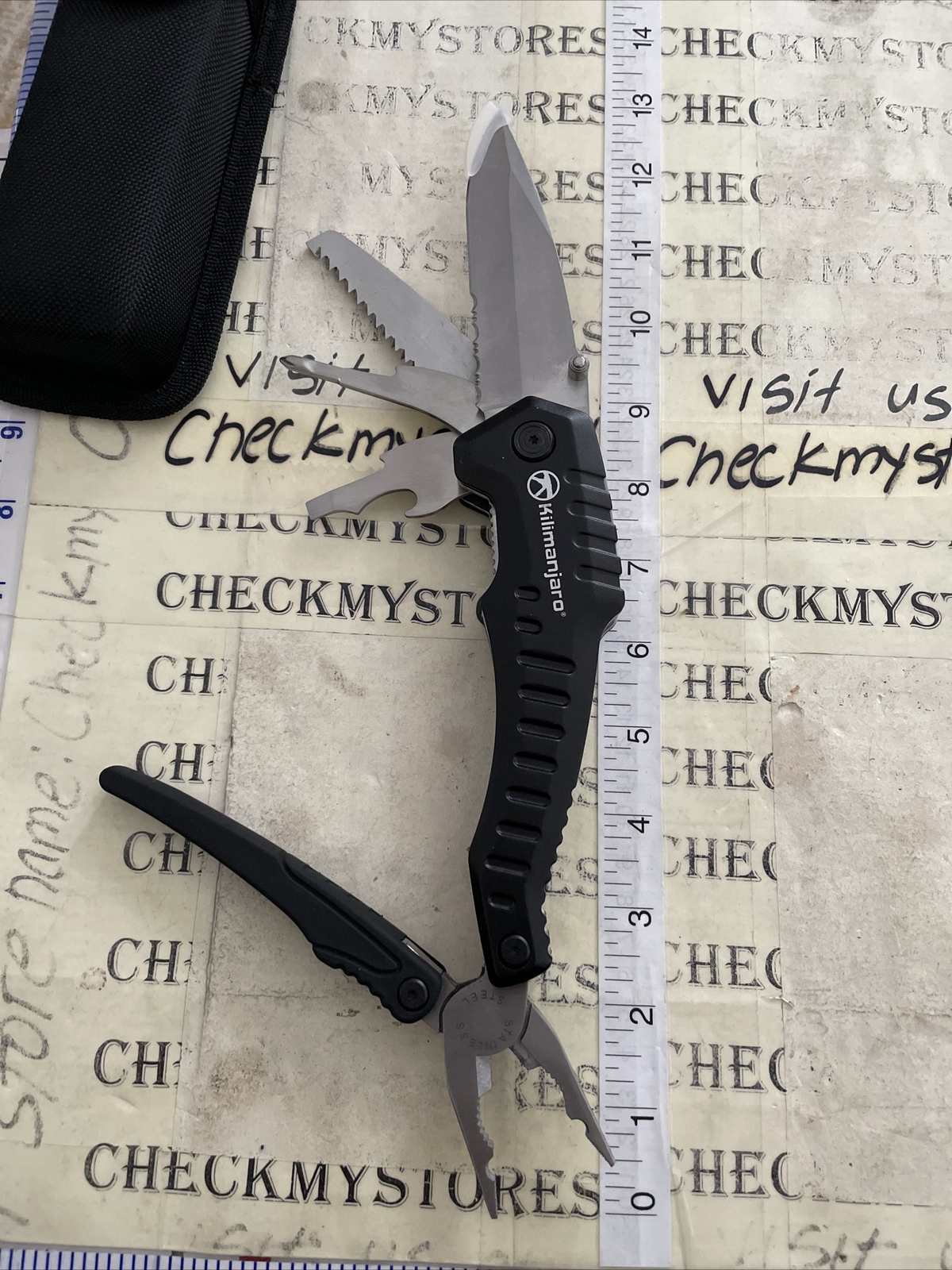 New 2X Kilimanjaro Magnus Multi-Tool with Sheath W/carry Pouch