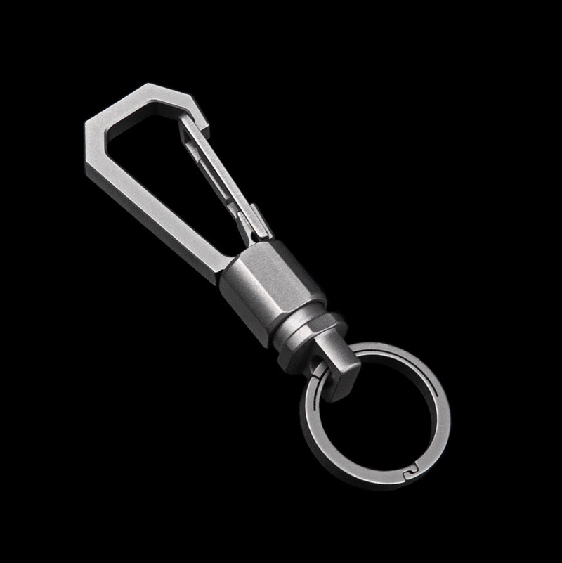 TC4 Titanium Key Chain Carabiner Opener Outdoor Portable Multi EDC Tool