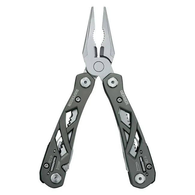 Gerber Gear 12-in-1 Suspension Multi-Tool + Sheath-Black Stainless Steel