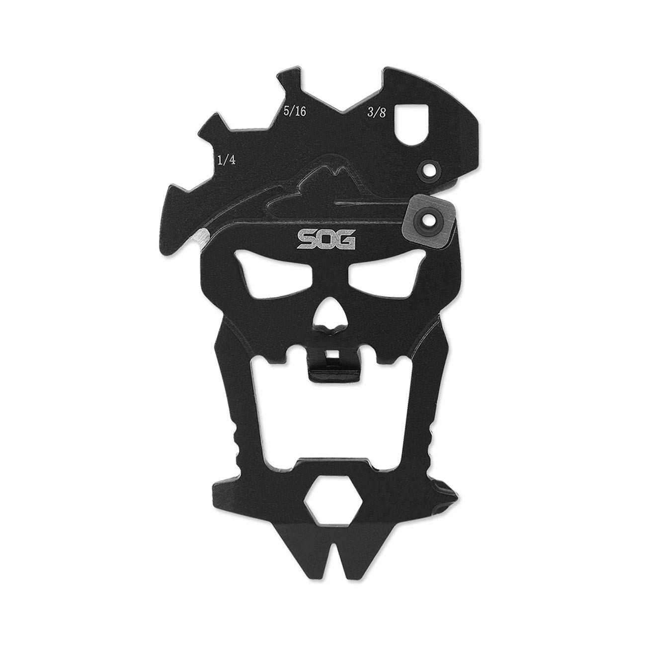 SOG MACV Everyday Carry Portable Compact Steel Keychain Tool | Hardcased Blac…