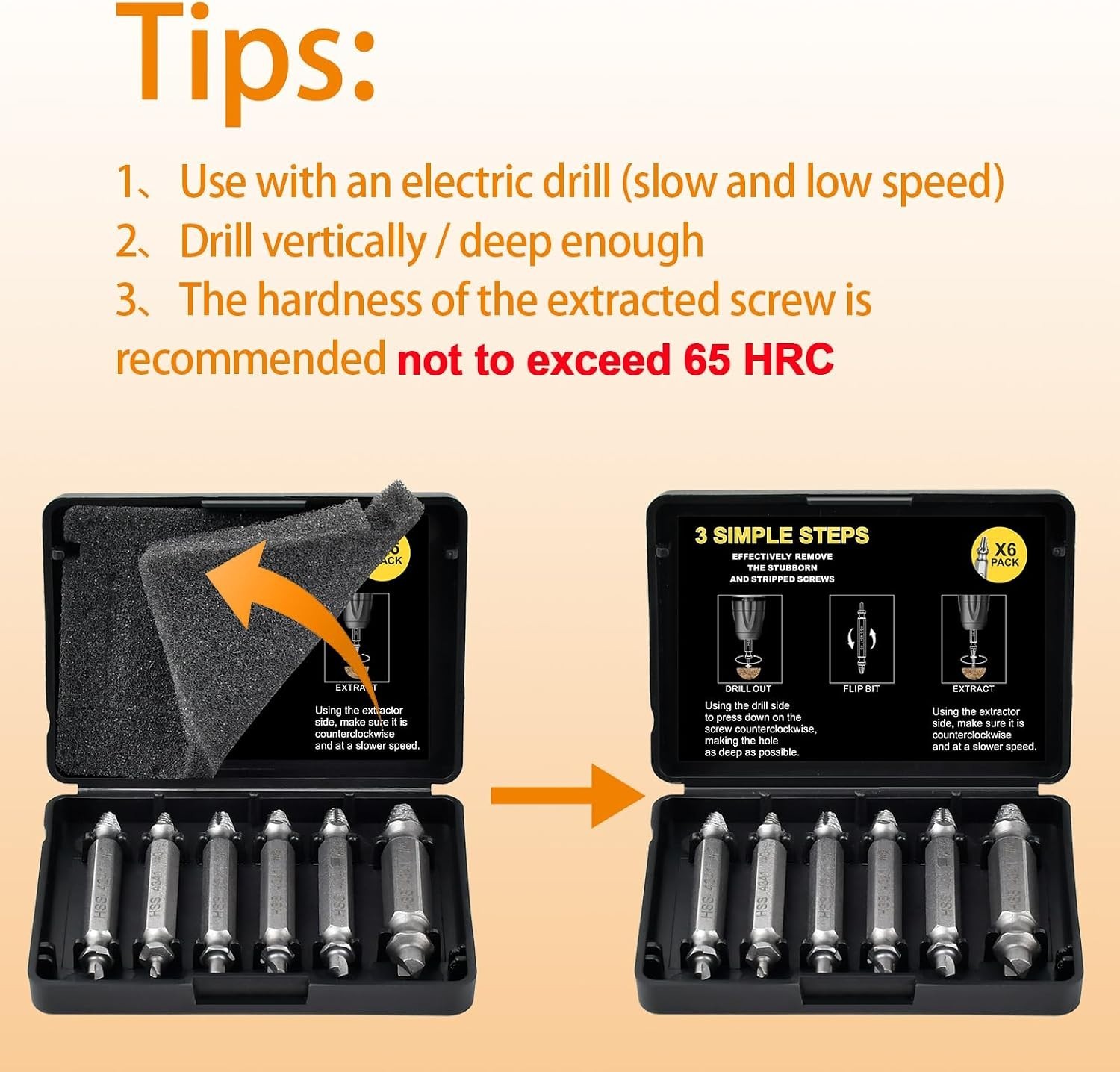 High-Speed Steel Screw Extractor Kit – Perfect for Father’s Day & Birthdays
