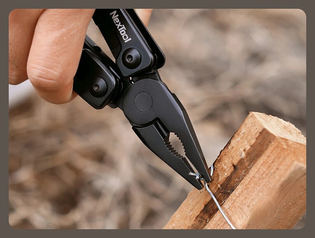 9 In 1 Wrench Knife Folding Multi-Purpose Pliers Wood Saw Slotted Screwdrivers