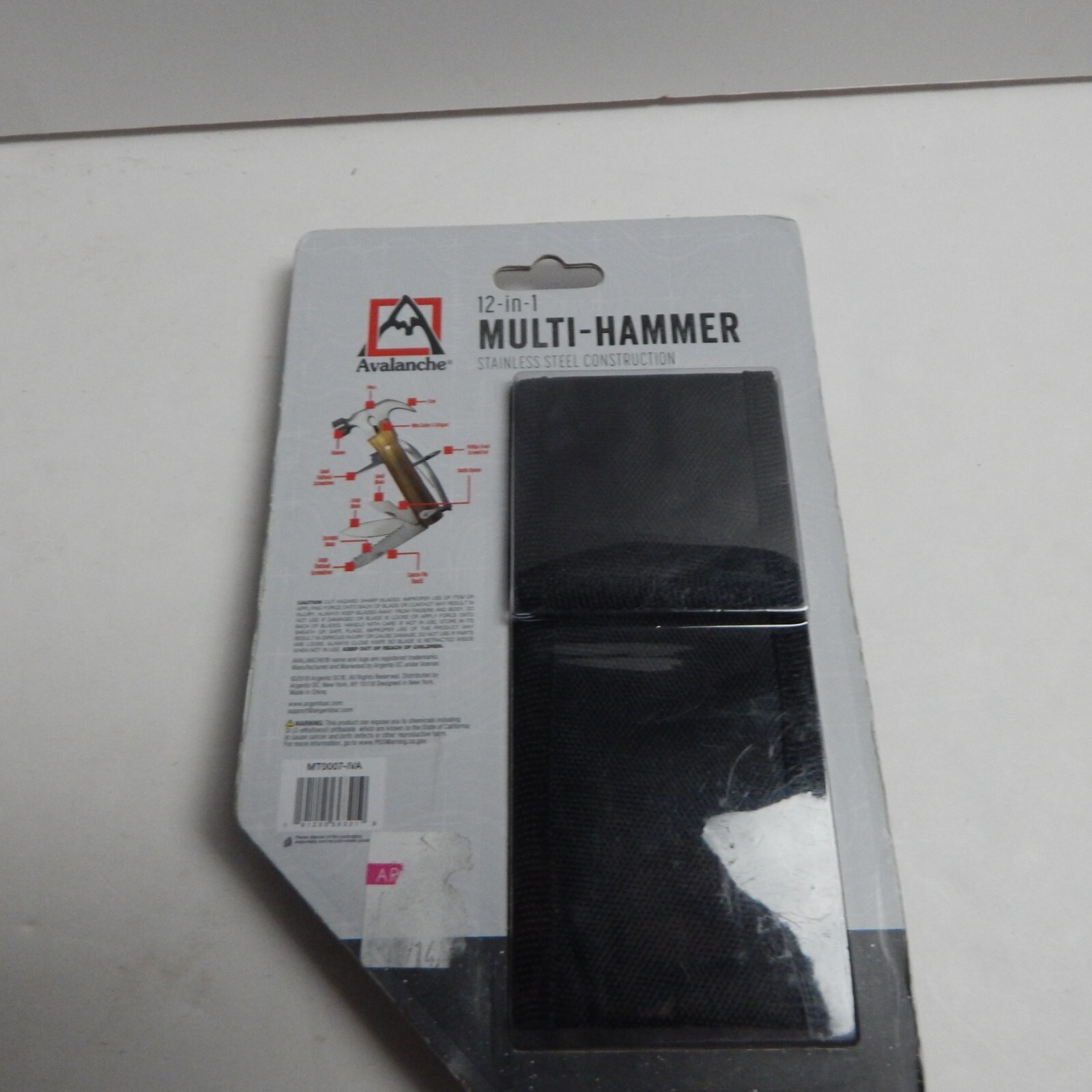 Avalanche 12-in-1 Multi Hammer Durable Construction w/Carrying Case New Unopened