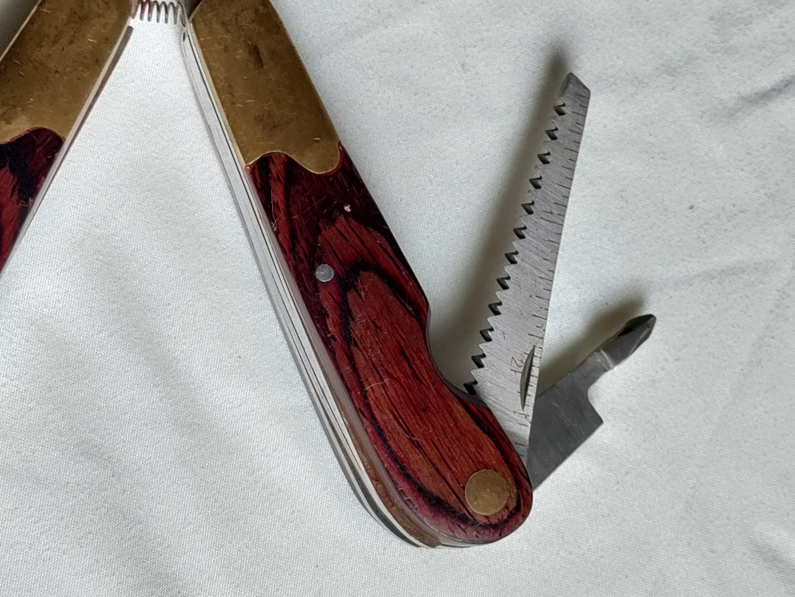 HUSKY 25 Years 25th Anniversary Limited Edition Multi-Tool Brass Wood Vtg USA