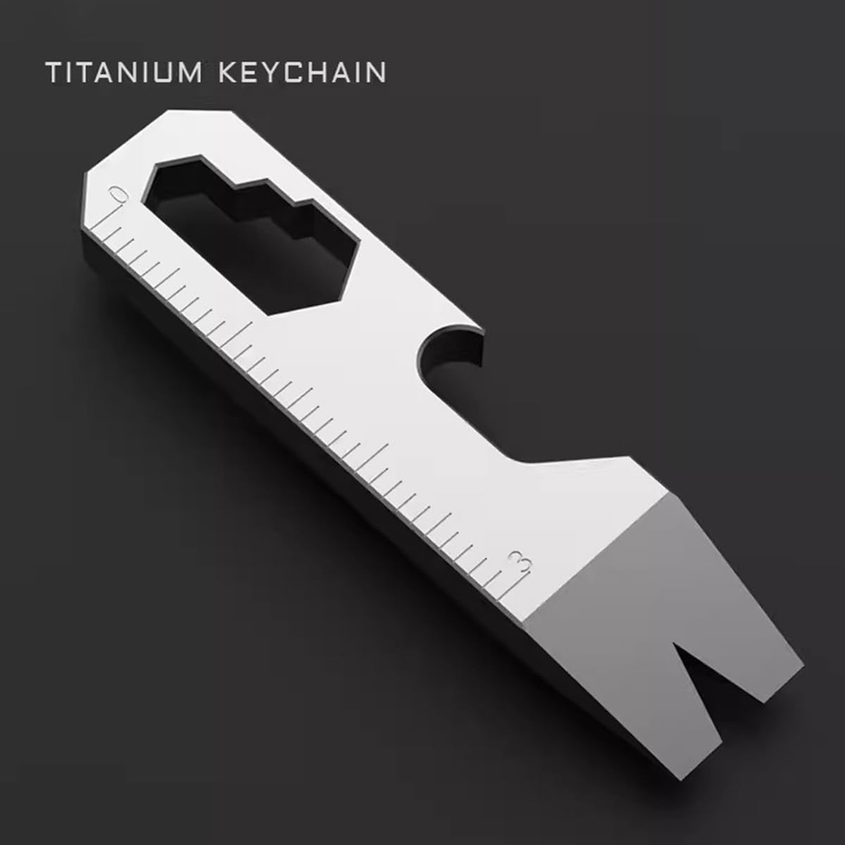 EDC Pocket Pry Bar Keychain Multi Tool, Titanium Small EDC Pry Bar for Keychains
