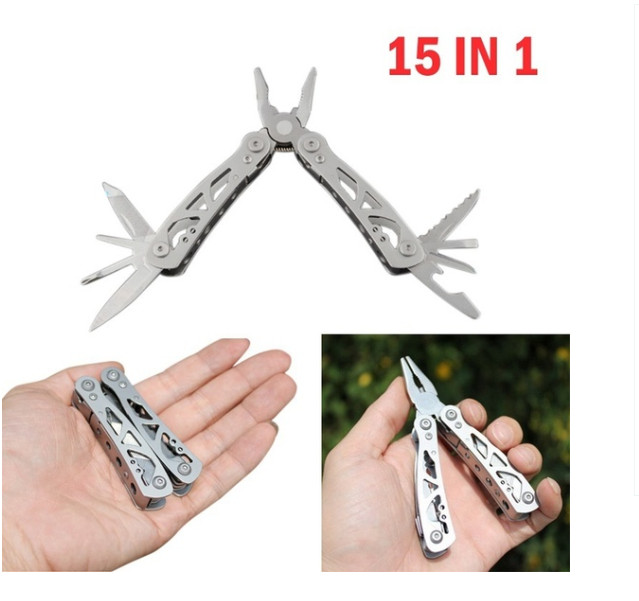 Pocket Stainless Steel Multitool Combination Pliers Hand Tool Knife Screwdriver