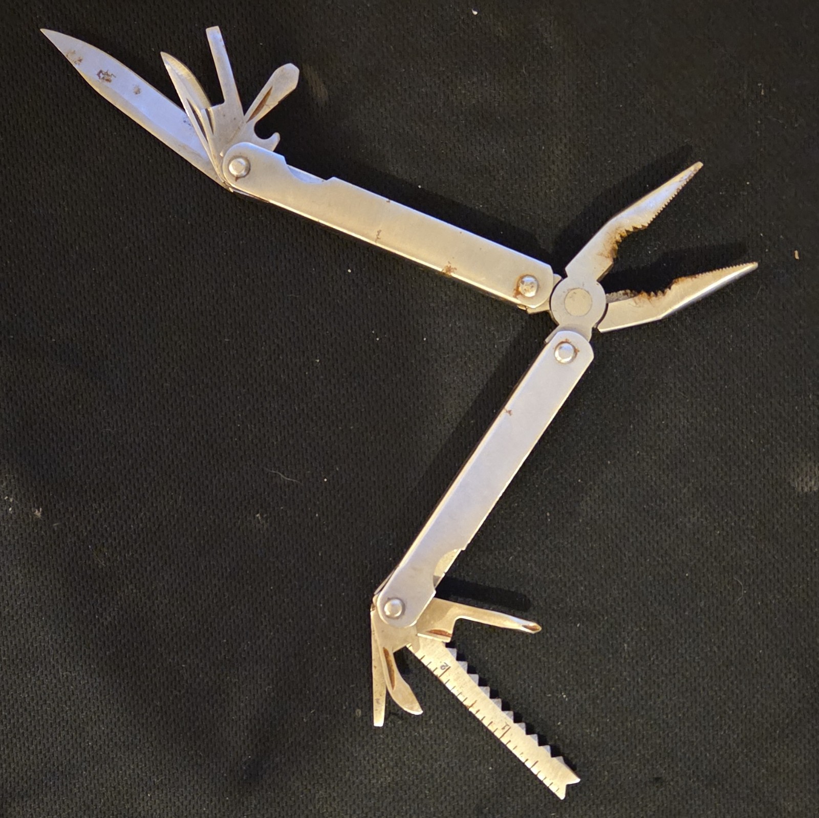 Great Neck Stainless Steel 10-in-1 Multi-Tool Pliers Knife Saw File w/Sheath